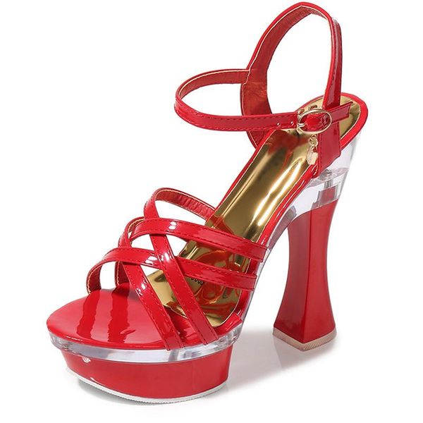 women white red sandals 14cm high-heeled thin thick-soled plus size 34-43 fashion t stage catwalk show heel shoes, Black
women white red sandals 14cm high-heeled thin thick-soled plus size 34-43 fashion t stage catwalk show heel shoes, Black
