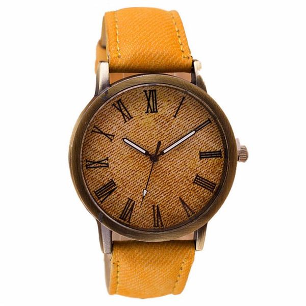 pcs women lady men couple wrist quartz watch round denim fashion casual gift ll@17 wristwatches, Slivery;brown
pcs women lady men couple wrist quartz watch round denim fashion casual gift ll@17 wristwatches, Slivery;brown