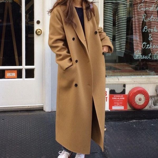 women's wool & blends casual black khaki coat long sleeve office wear elegant coats double breasted wide waisted pocket winter women
women's wool & blends casual black khaki coat long sleeve office wear elegant coats double breasted wide waisted pocket winter women