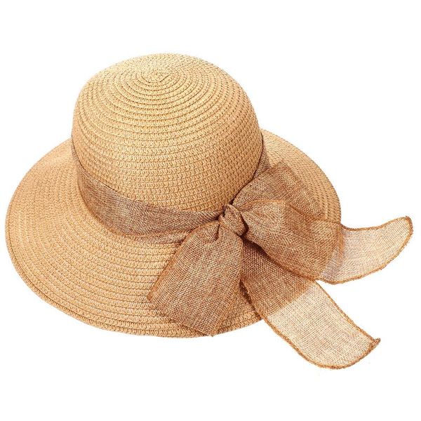 outdoor hats 1pc bowknot cap straw hat sun block wide brim uv protection summer sunhat, Black;white
outdoor hats 1pc bowknot cap straw hat sun block wide brim uv protection summer sunhat, Black;white