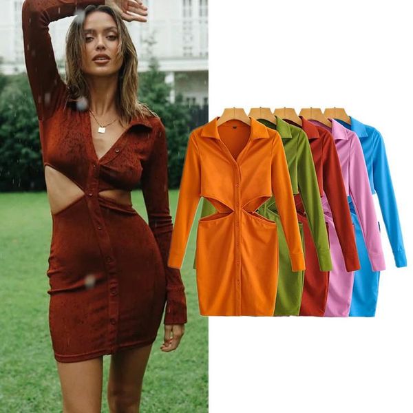 casual dresses women's autumn solid hollow out mini dress party vestidos ladies slim elegant chic long sleeve woman robes, Black;gray
casual dresses women's autumn solid hollow out mini dress party vestidos ladies slim elegant chic long sleeve woman robes, Black;gray
