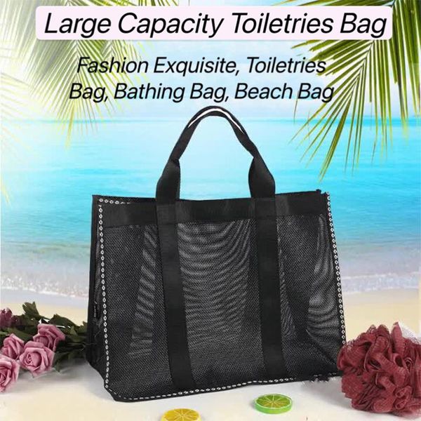 cosmetic bags & cases bathing bag handheld waterproof bath portable large capacity mesh travel pocket fitness beach storage
cosmetic bags & cases bathing bag handheld waterproof bath portable large capacity mesh travel pocket fitness beach storage