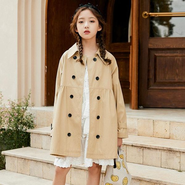 coat girls jackets 2021 fall girls' trench teenage girl khaki maxi long windbreaker kids clothing 4 6 8 10 12 14 16year, Blue;gray
coat girls jackets 2021 fall girls' trench teenage girl khaki maxi long windbreaker kids clothing 4 6 8 10 12 14 16year, Blue;gray