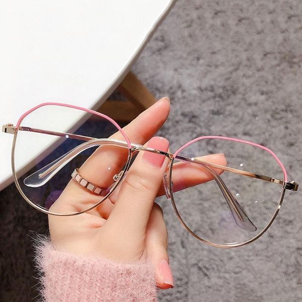 sunglasses vintage anti blue light glasses frame round lens optical mirror simple metal women men transparent eyewear frames, White;black
sunglasses vintage anti blue light glasses frame round lens optical mirror simple metal women men transparent eyewear frames, White;black