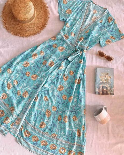 inspired oceania maxi dress blue wrap beach dress floral print dress long v-neck cute maxi dresses for women 210412, Black;gray 
inspired oceania maxi dress blue wrap beach dress floral print dress long v-neck cute maxi dresses for women 210412, Black;gray