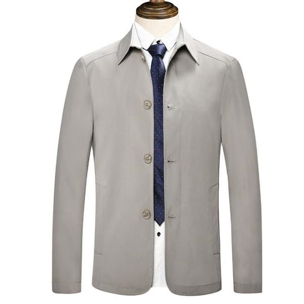 men's jackets spring and autumn jacket slim business coat thin casual solid color, Black;brown 
men's jackets spring and autumn jacket slim business coat thin casual solid color, Black;brown