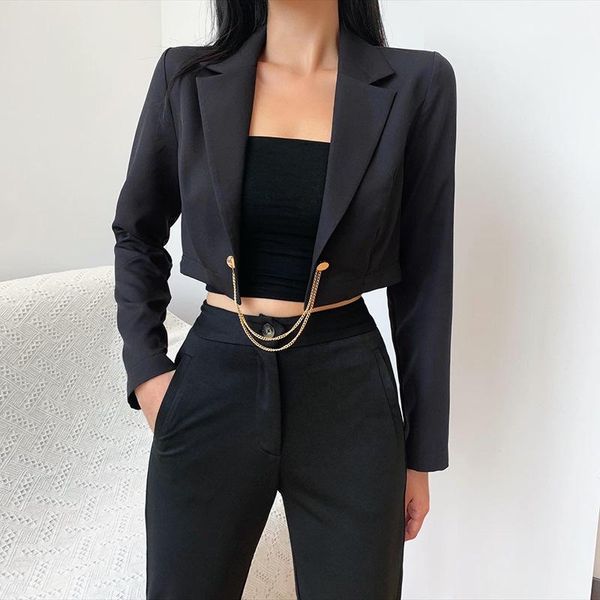 women's suits & blazers casual cropped blazer high street black student college style long sleeve uniform jacket spring autumn female e, White;black
women's suits & blazers casual cropped blazer high street black student college style long sleeve uniform jacket spring autumn female e, White;black