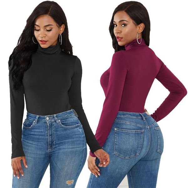 women's jumpsuits & rompers kalenmos bodycon bodysuits for women rumpers turleneck solid bottoming jumpuit high elastic skinny slim pla, Black;white
women's jumpsuits & rompers kalenmos bodycon bodysuits for women rumpers turleneck solid bottoming jumpuit high elastic skinny slim pla, Black;white