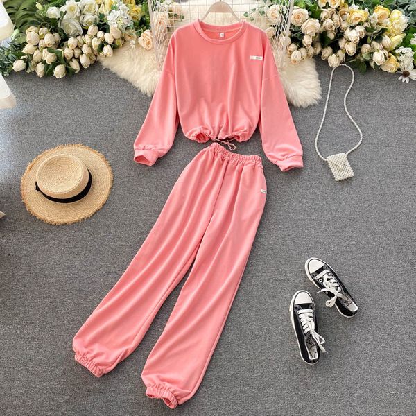 autumn women casual sports suit simple solid long sleeve +high waist wide leg long pants tracksuit two pieces set 210419, White
autumn women casual sports suit simple solid long sleeve +high waist wide leg long pants tracksuit two pieces set 210419, White