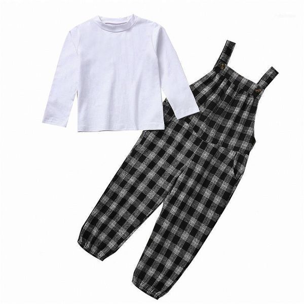 clothing sets 2-6y baby girls clothes set 2021 autumn kids long sleeve shirts + plaid suspender pants fashion casual children outfits1, White
clothing sets 2-6y baby girls clothes set 2021 autumn kids long sleeve shirts + plaid suspender pants fashion casual children outfits1, White
