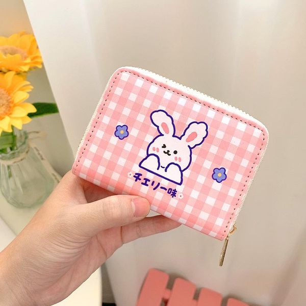card holders cartoon image grid children's wallet simple folding cute package personality creative short holder id 2021, Brown;gray
card holders cartoon image grid children's wallet simple folding cute package personality creative short holder id 2021, Brown;gray