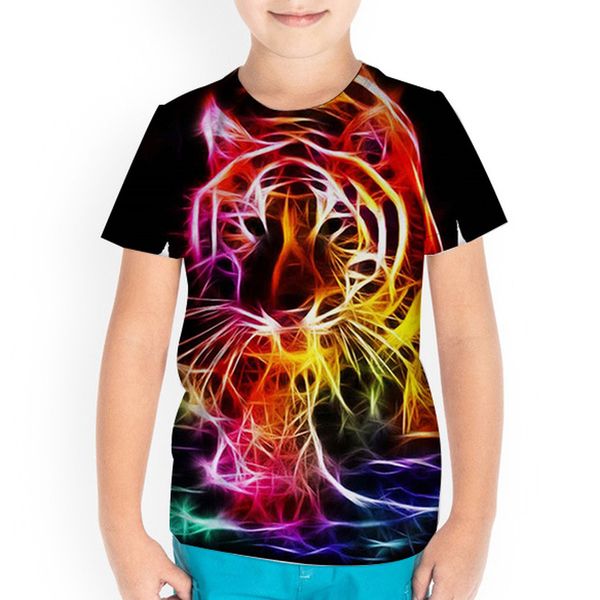 colorful tiger print children 3d printing t-shirt animal print summer daily sweatshirt round neck short sleeve high quality, Blue
colorful tiger print children 3d printing t-shirt animal print summer daily sweatshirt round neck short sleeve high quality, Blue