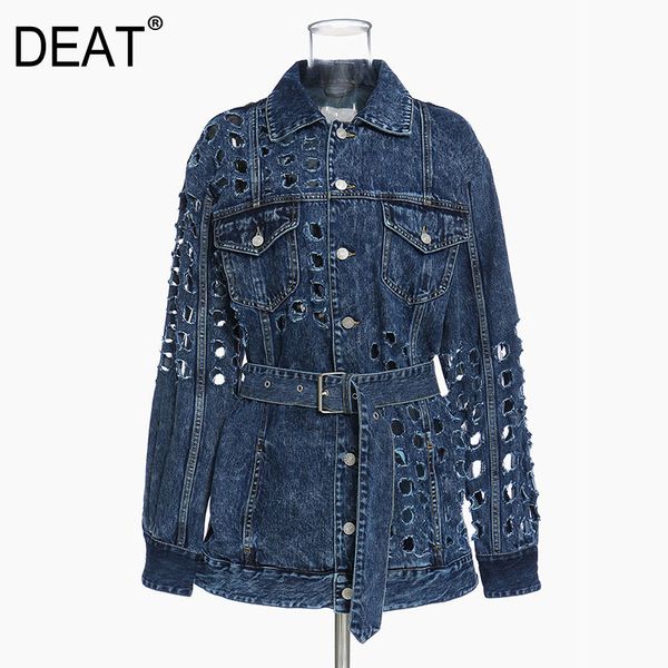 loose navy blue big size hole fit denim jacket lapel long sleeve women coat fashion tide spring autumn gx22817s 210421, Black;brown
loose navy blue big size hole fit denim jacket lapel long sleeve women coat fashion tide spring autumn gx22817s 210421, Black;brown
