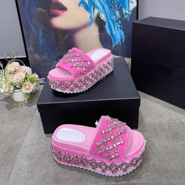slippers 2021 outdoor platform woman shoes rhinestone chaussure femme luxury casual slides summer zapatillas mujer, Black
slippers 2021 outdoor platform woman shoes rhinestone chaussure femme luxury casual slides summer zapatillas mujer, Black