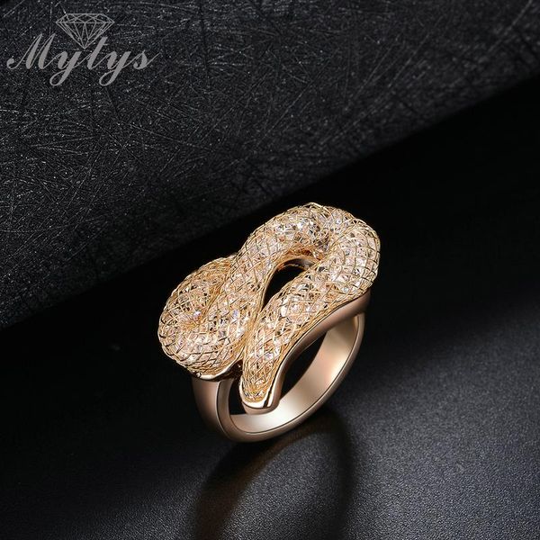 cluster rings mytys fashion trendy snake shape wire mesh net crystal for female jewelry gift champagne color r1240, Golden;silver
cluster rings mytys fashion trendy snake shape wire mesh net crystal for female jewelry gift champagne color r1240, Golden;silver