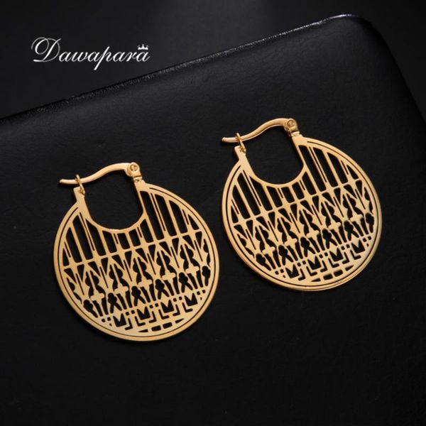 hoop & huggie dawapara retro vintage filigree luxurious earrings hollow stainless steel women party jewelry, Golden;silver
hoop & huggie dawapara retro vintage filigree luxurious earrings hollow stainless steel women party jewelry, Golden;silver
