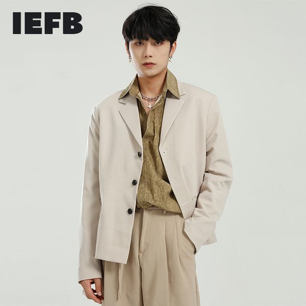iefb men's clothing spring short blazers korean fashion simple solid color single breasted long sleeve suit coat 9y5370 210524, White;black
iefb men's clothing spring short blazers korean fashion simple solid color single breasted long sleeve suit coat 9y5370 210524, White;black