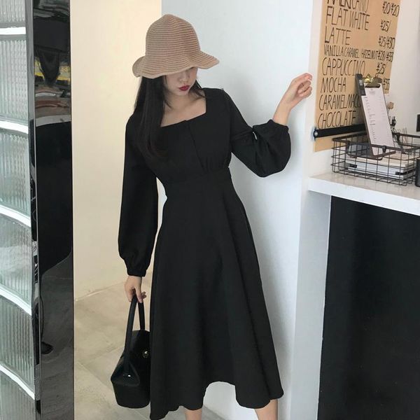 casual dresses women's dress lantern sleeve fashion 2021 slim high waist long temperament office female maxi, Black;gray
casual dresses women's dress lantern sleeve fashion 2021 slim high waist long temperament office female maxi, Black;gray