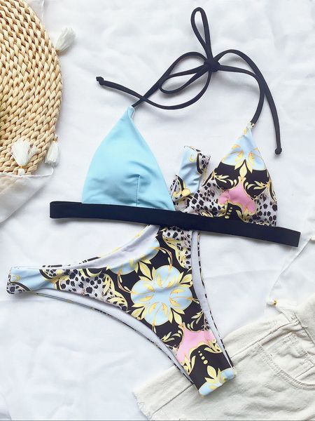 new splicing blue printed halter female swimsuit women swimwear micro bikini set mid waist bather bathing suit swimby a
new splicing blue printed halter female swimsuit women swimwear micro bikini set mid waist bather bathing suit swimby a