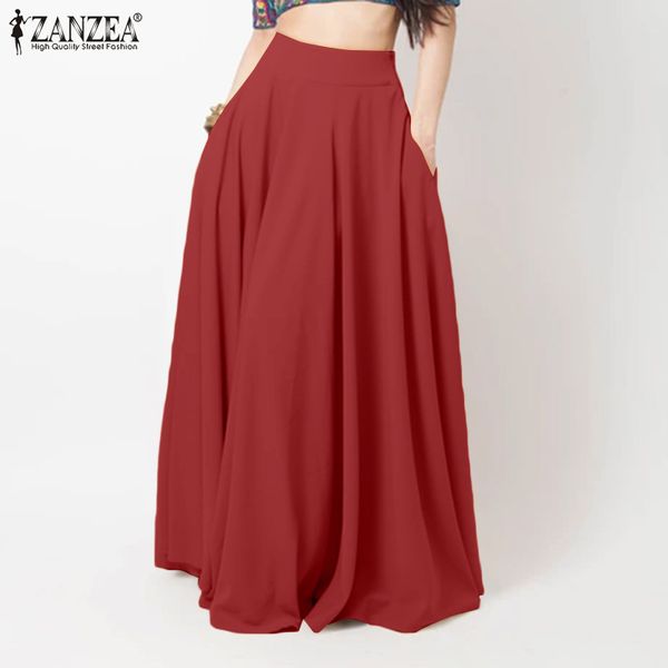 women maxi long skirts zanzea spring high waist solid skirts casual elegant a-line party beach faldas saia female loose jupe, Black;gray
women maxi long skirts zanzea spring high waist solid skirts casual elegant a-line party beach faldas saia female loose jupe, Black;gray