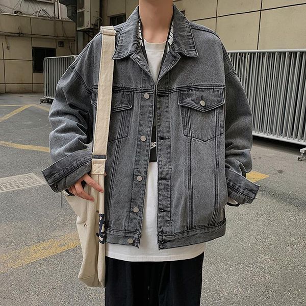 men's jackets blue black denim jacket men's fashion retro pocket casual mens streetwear loose hip-hop bomber men outwear, Black;brown
men's jackets blue black denim jacket men's fashion retro pocket casual mens streetwear loose hip-hop bomber men outwear, Black;brown