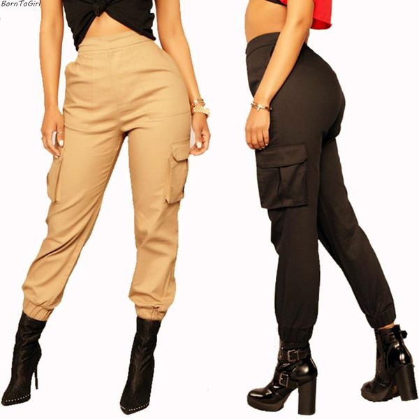 women's pants & capris borntogirl casual slim for women high waist black green khaki, Black;white
women's pants & capris borntogirl casual slim for women high waist black green khaki, Black;white