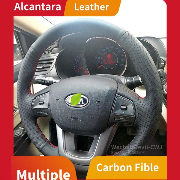 Alcantara steering wheel cover for Kia soreto cadenza K5 K2 carnival hand-sewn 2009-2015 2014 leather car interior accessories
Alcantara steering wheel cover for Kia soreto cadenza K5 K2 carnival hand-sewn 2009-2015 2014 leather car interior accessories