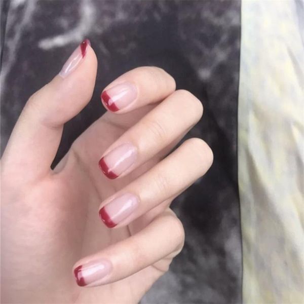 false nails 2021 24pcs/box french full cover nail tips blue red small border detachable ballerina fake manicure tool, Red;gold
false nails 2021 24pcs/box french full cover nail tips blue red small border detachable ballerina fake manicure tool, Red;gold