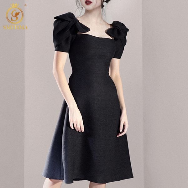casual dresses fashion temperament black summer for women square collar bow sleeves high waist es female clothes g1yg, Black;gray
casual dresses fashion temperament black summer for women square collar bow sleeves high waist es female clothes g1yg, Black;gray