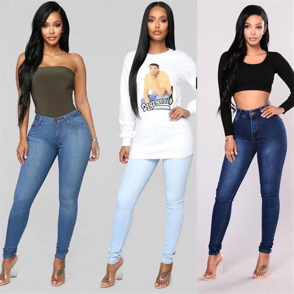 women's jeans est fashion women lady denim skinny pants high waist stretch slim pencil casual, Blue
women's jeans est fashion women lady denim skinny pants high waist stretch slim pencil casual, Blue