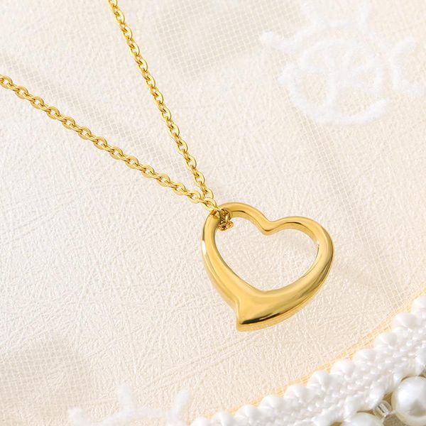 heart necklace for women fashin love chokers stainless steel long gold romantic jewelry dainty pendant statement couple gifts necklaces, Silver
heart necklace for women fashin love chokers stainless steel long gold romantic jewelry dainty pendant statement couple gifts necklaces, Silver