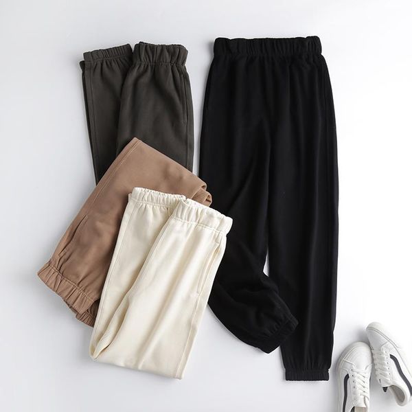 women's pants & capris za women autumn sport long with high wasit solid cotton thick winter trousers, Black;white
women's pants & capris za women autumn sport long with high wasit solid cotton thick winter trousers, Black;white