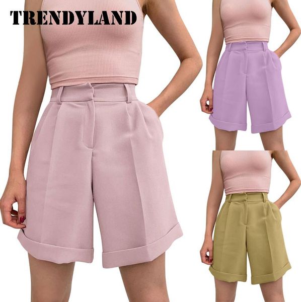 women's shorts trendyland suit fashion high-waist straight-leg sports casual pocket harajuku streetwear drop, White;black
women's shorts trendyland suit fashion high-waist straight-leg sports casual pocket harajuku streetwear drop, White;black
