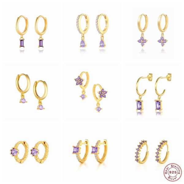 hoop & huggie 2021 trend 925 sterling silver earrings korean romantic purple zircon earring for women piercing pendientes crystal jewerly, Golden;silver
hoop & huggie 2021 trend 925 sterling silver earrings korean romantic purple zircon earring for women piercing pendientes crystal jewerly, Golden;silver