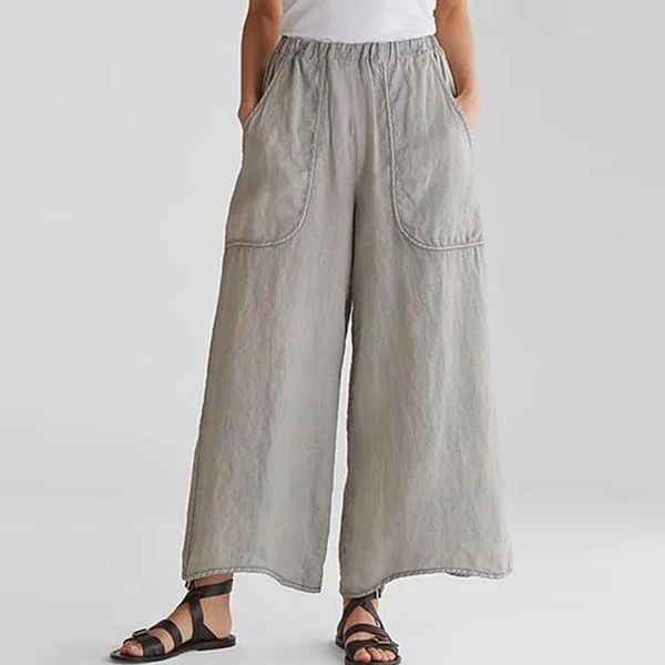 women's pants & capris spring womens pocket wide leg ladies autumn casual high waist baggy femme solid plus size trousers 2021, Black;white
women's pants & capris spring womens pocket wide leg ladies autumn casual high waist baggy femme solid plus size trousers 2021, Black;white