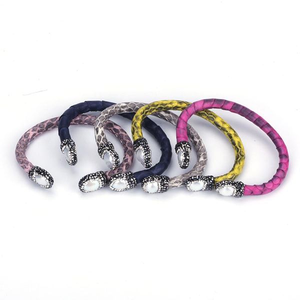 cuff kejialai handmade irragular freshwater pearl rhinestone charm jewelry multicolor real leather wrap open bracelet bangle, White
cuff kejialai handmade irragular freshwater pearl rhinestone charm jewelry multicolor real leather wrap open bracelet bangle, White