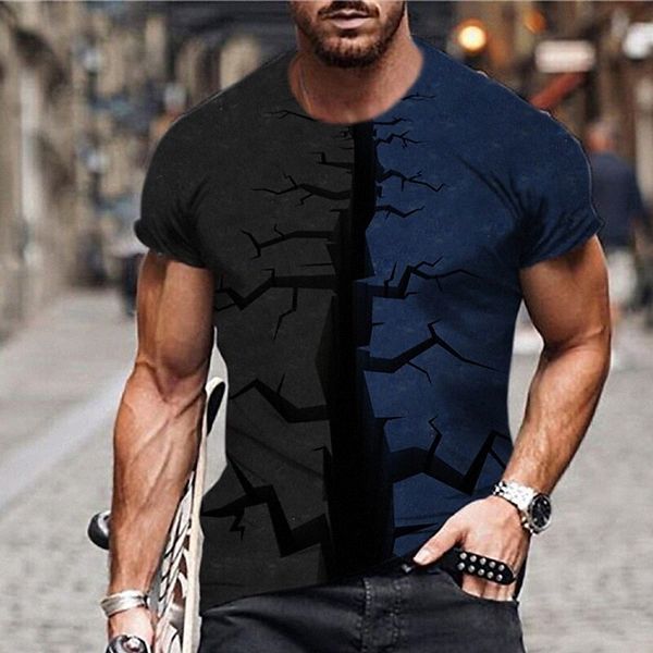 men's t shirt 3d print color block graphic prints crack crew neck street daily print short sleeve casual designer big and tall sports, White;black
men's t shirt 3d print color block graphic prints crack crew neck street daily print short sleeve casual designer big and tall sports, White;black