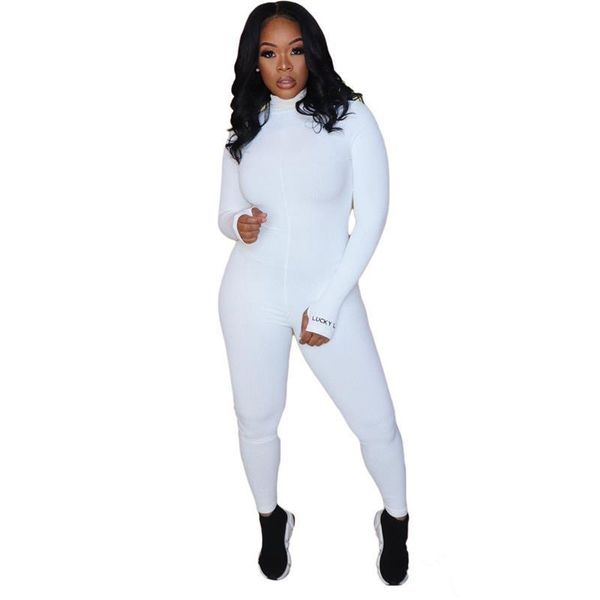 fall clothes high waist women jumpsuit long sleeve bodysuit turtleneck white lucky label bulk dropshipping, Black;white
fall clothes high waist women jumpsuit long sleeve bodysuit turtleneck white lucky label bulk dropshipping, Black;white