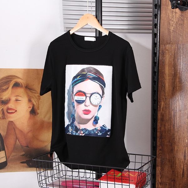 women's t-shirt donamol summer womens white clothes fashion western style loose plus size t-shirts black printing appliques female qcsr
women's t-shirt donamol summer womens white clothes fashion western style loose plus size t-shirts black printing appliques female qcsr