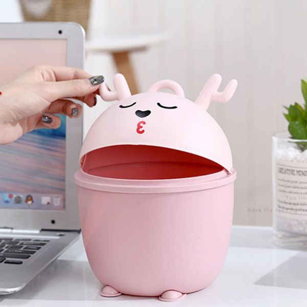 waste bins mini cartoon garbage basket plastic organizer container case trash can with lid storage boxes for home kitchen deskoffice 
waste bins mini cartoon garbage basket plastic organizer container case trash can with lid storage boxes for home kitchen deskoffice
