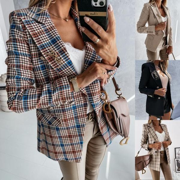 women's jackets plaid jacket women coat 2021 autumn spring vintage stylish pockets plus size casual warm chic, Black;brown
women's jackets plaid jacket women coat 2021 autumn spring vintage stylish pockets plus size casual warm chic, Black;brown