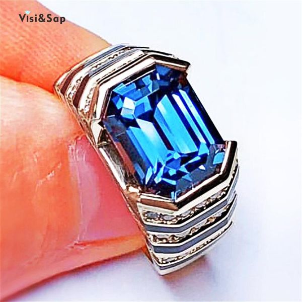 wedding rings visisap 11mm sapphira blue zircon for men women anniversary birthday party gifts drop supplier jewelry b2901, Slivery;golden
wedding rings visisap 11mm sapphira blue zircon for men women anniversary birthday party gifts drop supplier jewelry b2901, Slivery;golden