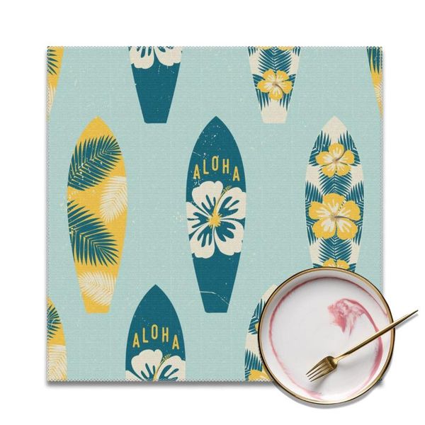 mats & pads 4 pieces placemats for dining table mat surf boards pattern non-slip placemat set in kitchen accessories cup wine pad
mats & pads 4 pieces placemats for dining table mat surf boards pattern non-slip placemat set in kitchen accessories cup wine pad