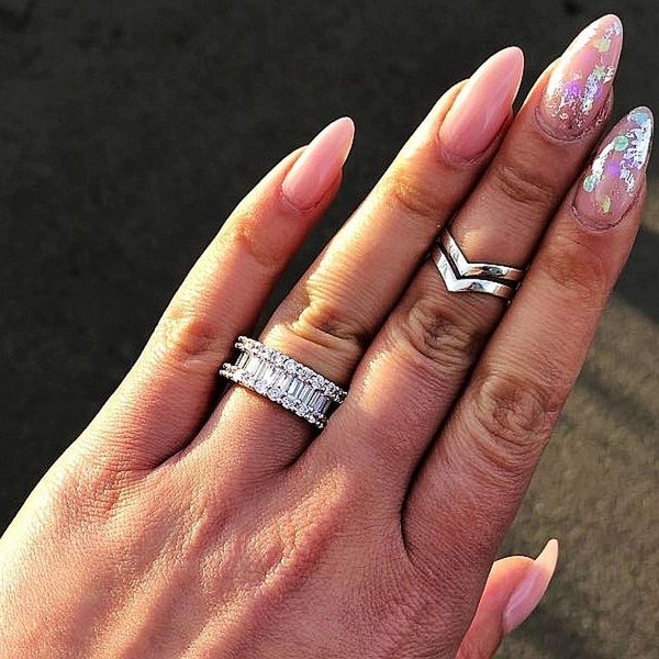 cluster rings handmade eternity promise ring 100% real 925 sterling silver zircon engagement wedding band for women party jewelry, Golden;silver
cluster rings handmade eternity promise ring 100% real 925 sterling silver zircon engagement wedding band for women party jewelry, Golden;silver