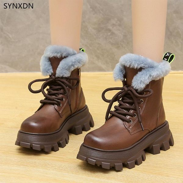 boots synxdn winter zip snow botas women fur plush round toe leather lace up women's ankle zapatillas de mujer platform shoes, Black
boots synxdn winter zip snow botas women fur plush round toe leather lace up women's ankle zapatillas de mujer platform shoes, Black