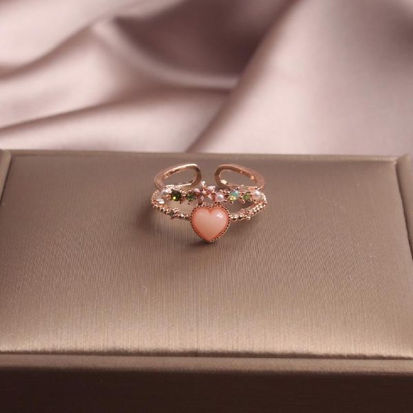 cluster rings shiny side fashion brand jewelry crystal heart beads for women gift style engagement wedding open, Golden;silver
cluster rings shiny side fashion brand jewelry crystal heart beads for women gift style engagement wedding open, Golden;silver