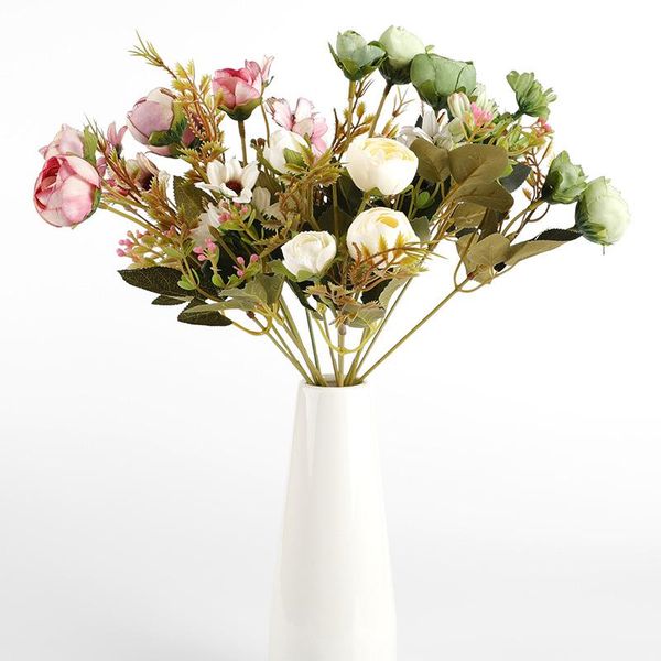decorative flowers & wreaths 1 bunch artificial tea roses vases for home decoration accessories fake scrapbooking wedding
decorative flowers & wreaths 1 bunch artificial tea roses vases for home decoration accessories fake scrapbooking wedding