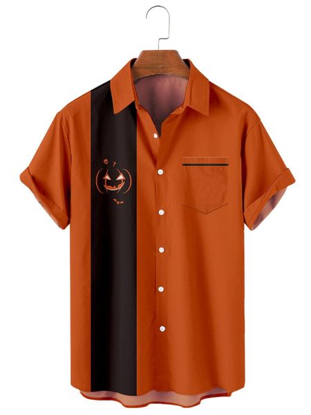men's casual shirts 2021 fall halloween 3d digital print pocket short sleeve shirt, White;black
men's casual shirts 2021 fall halloween 3d digital print pocket short sleeve shirt, White;black
