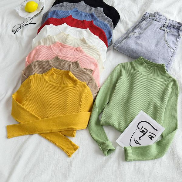 women's sweaters oumea spring autumn women knitting slim fit jumpers solid color mock neck basic style england simple, White;black
women's sweaters oumea spring autumn women knitting slim fit jumpers solid color mock neck basic style england simple, White;black