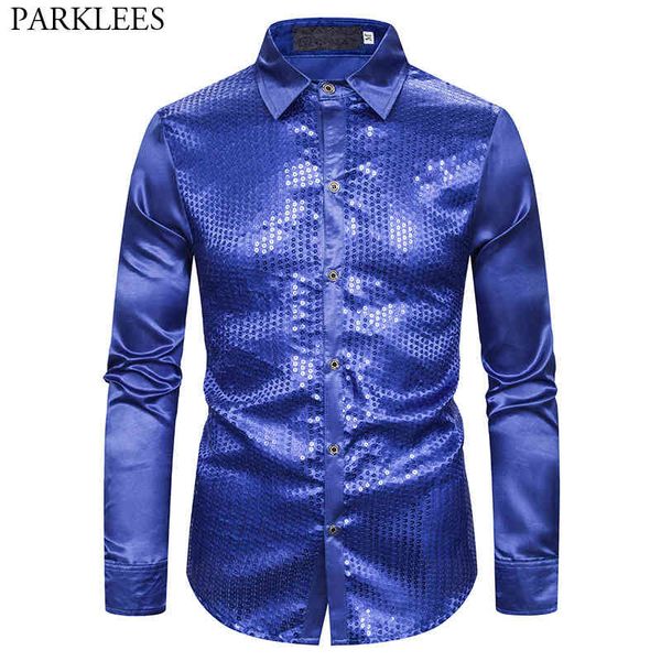royal blue sparkle sequins silk shirt men mens 70s disco stage shirt nightclub dj party prom male party shirt chemise 210522, White;black
royal blue sparkle sequins silk shirt men mens 70s disco stage shirt nightclub dj party prom male party shirt chemise 210522, White;black
